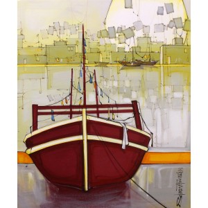 Salman Farooqi, 24 x 30 Inch, Acrylic on Canvas, Seascape Painting, AC-SF-226